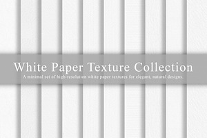 15 White Paper Texture Collection
