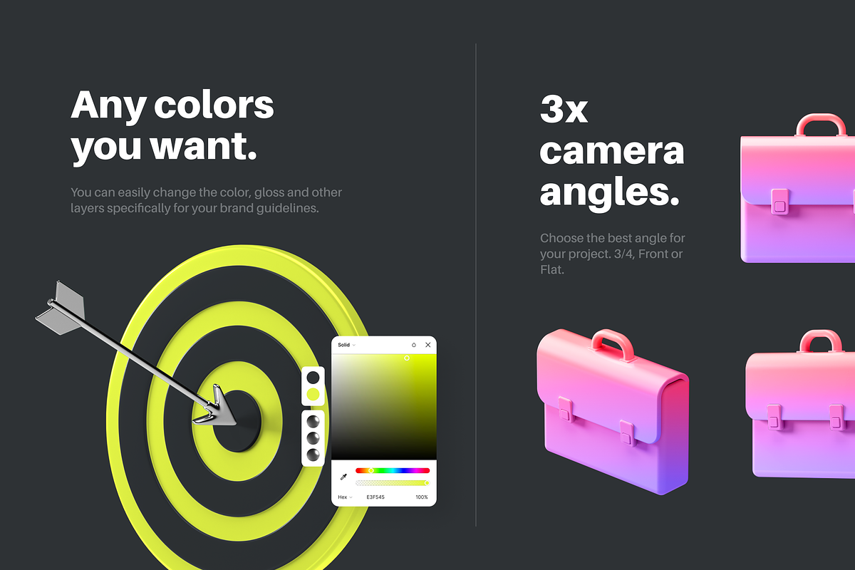 Multiangle 3D Icons / Business, an Icon by ARKI (Photo 4 of 8)