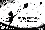Kids Flying Kite Laser Cut Bundle, an Object Graphic by Designs_River (Thumbnail 3 of 11)