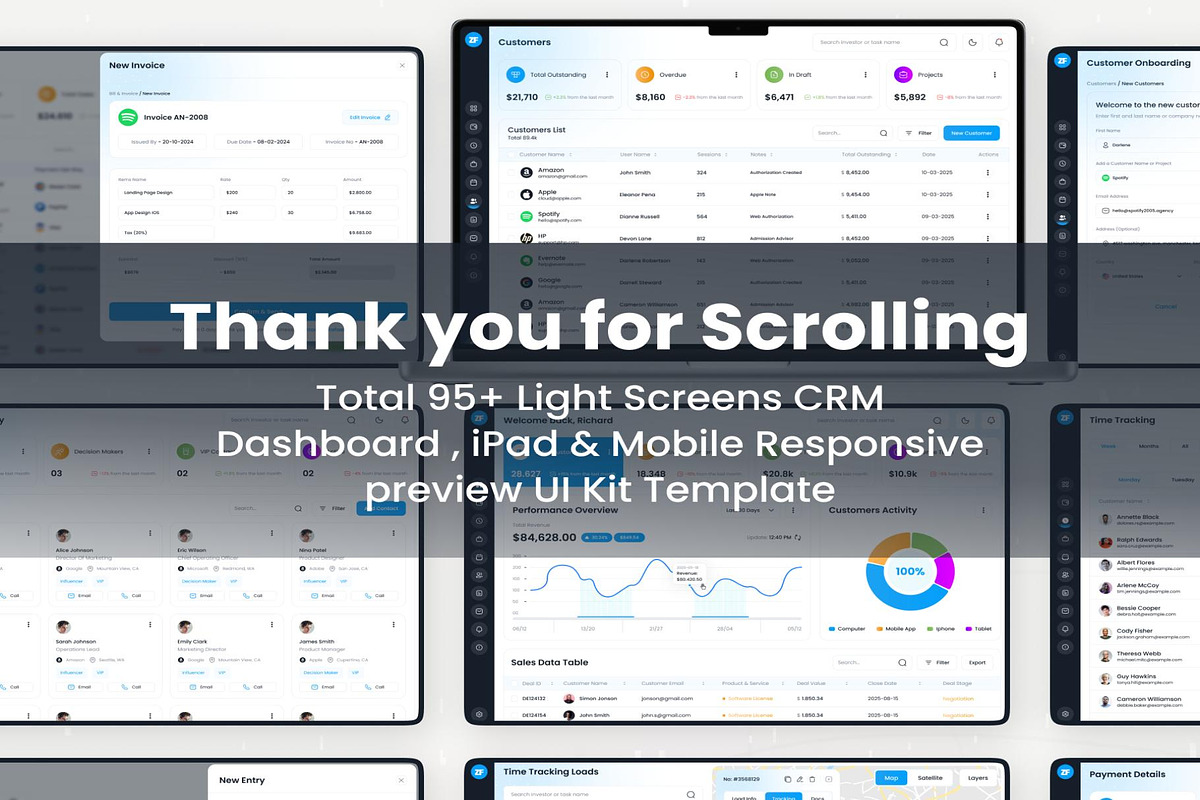 Zenflow - CRM Admin Dashboard, an UI Kit Template by Lumina_ui_ux202 (Photo 8 of 8)