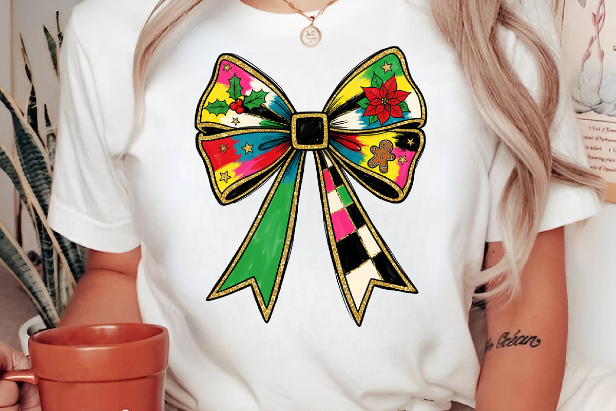 Christmas Holiday Bow PNG, an Illustration by Libby Wishes (Photo 5 of 8)