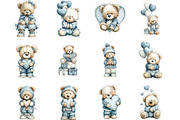 Teddy Bear Clipart Sublimation, an Illustration by Designking (Thumbnail 3 of 5)