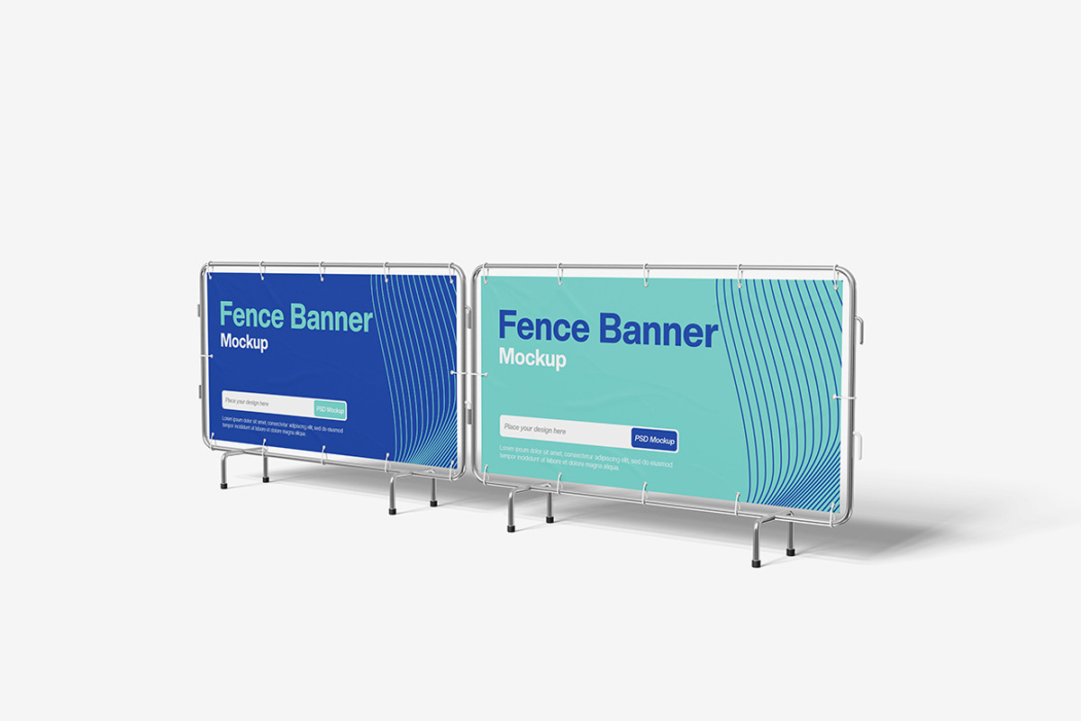Fence Banner, an Advertising Mockup by Indah (Photo 6 of 6)