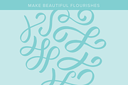 iPad lettering brush for Procreate, a Brush Add-On by Sasha Hickson (Thumbnail 5 of 5)