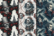 Seamless Pattern Set Gothic Classics, a Pattern Graphic by Designs by Helen Trupak (Thumbnail 2 of 8)