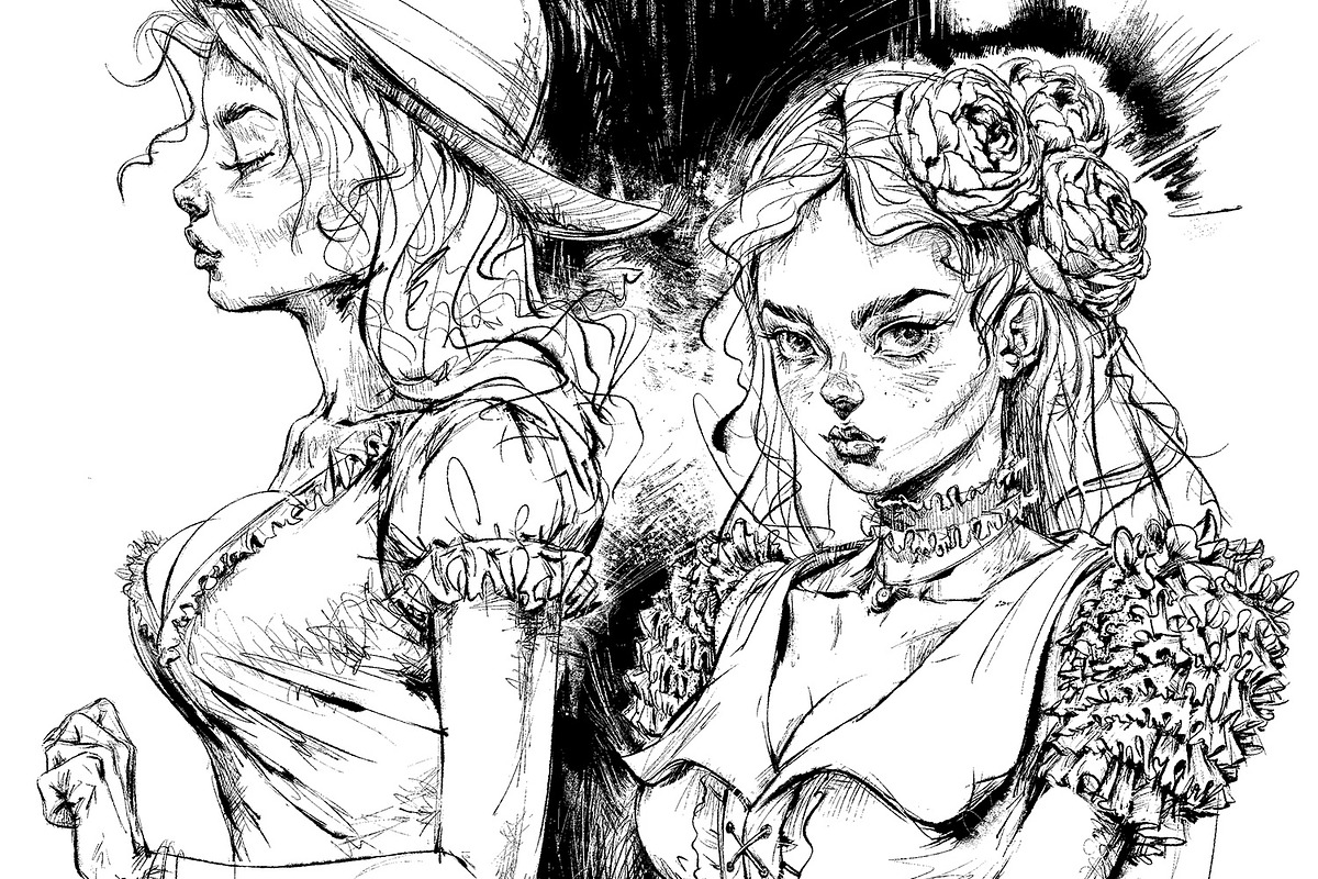 INK. 41+ Clip Studio inking brushes, a Brush Add-On by Eldar Zakirov's (Photo 8 of 17)