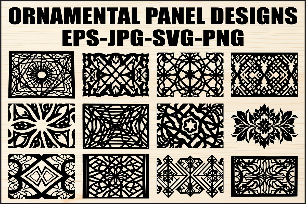 Intricate Decor Panel Bundle, an Object Graphic by Designer_Momina (Photo 1 of 13)