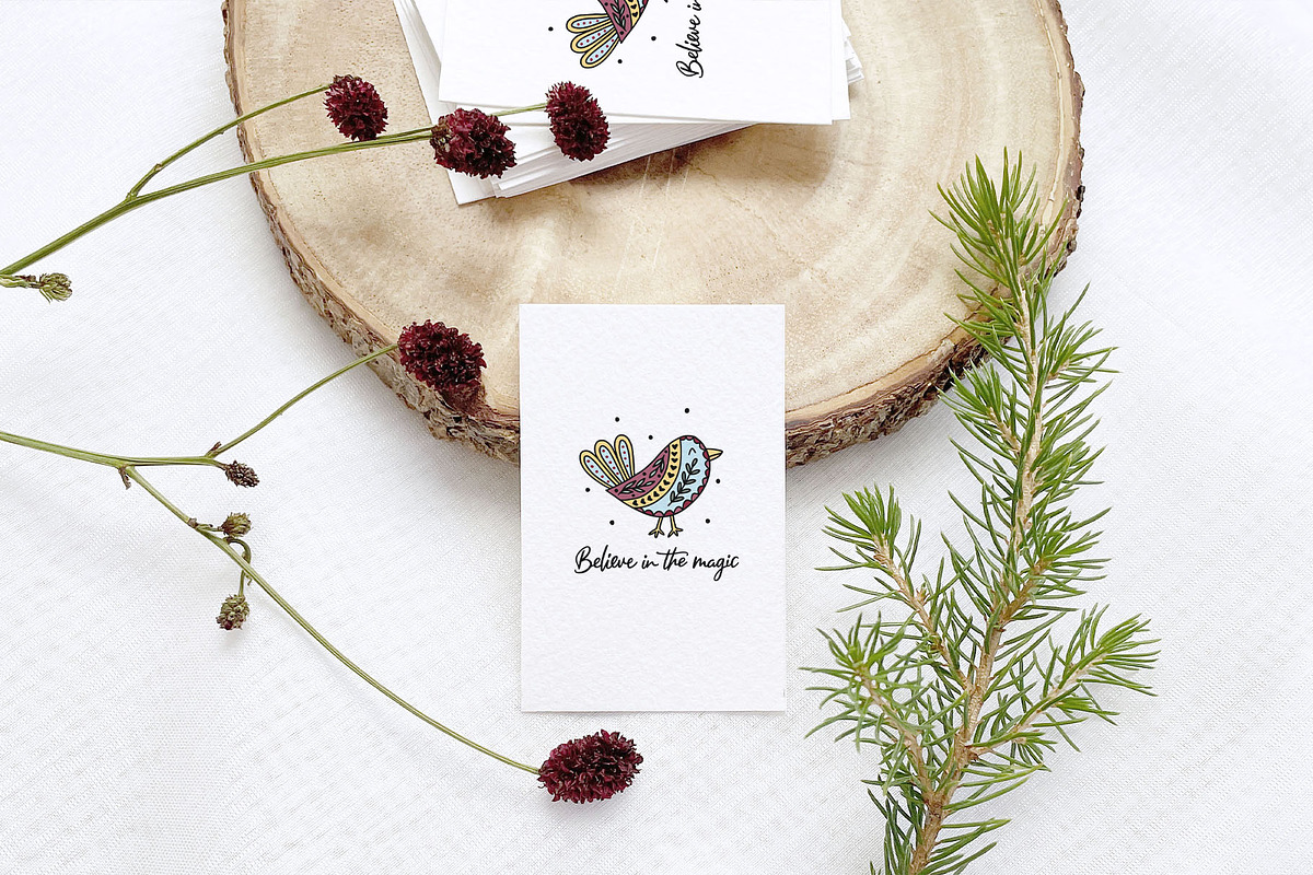 Christmas Cards, Quotes & Wreaths, an Illustration by Michèle Kae (Photo 7 of 9)