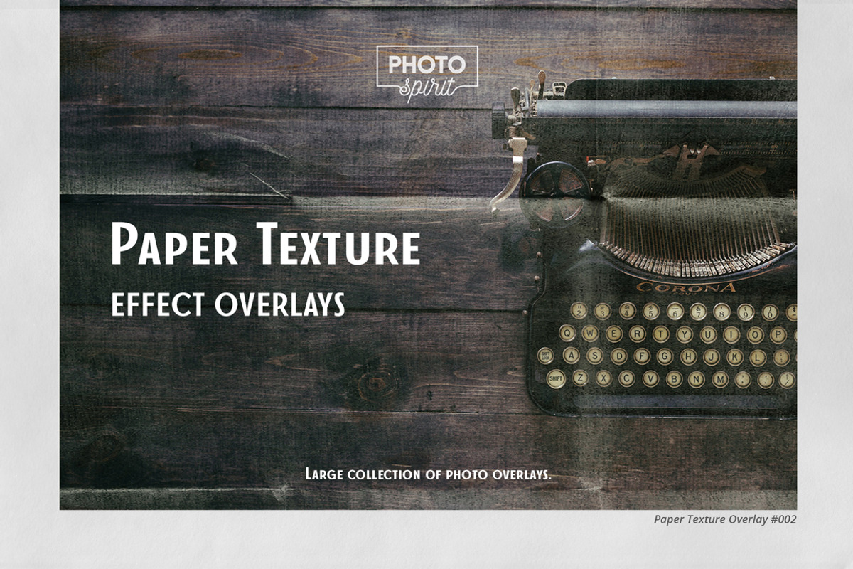 Paper Texture Effect Overlays, a Brushes & More by PhotoSpirit (Photo 1 of 9)