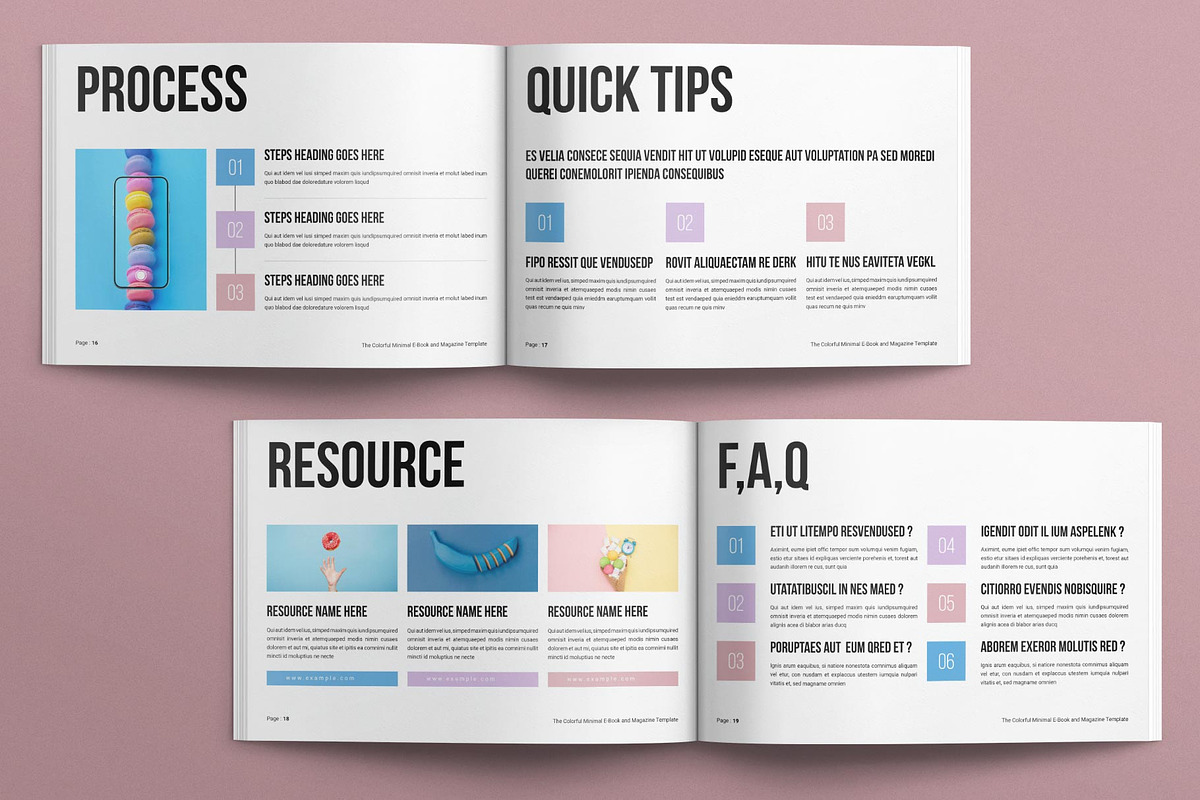 Minimal E-book and Magazine Template, a Magazine Template by E-Type (Photo 7 of 8)