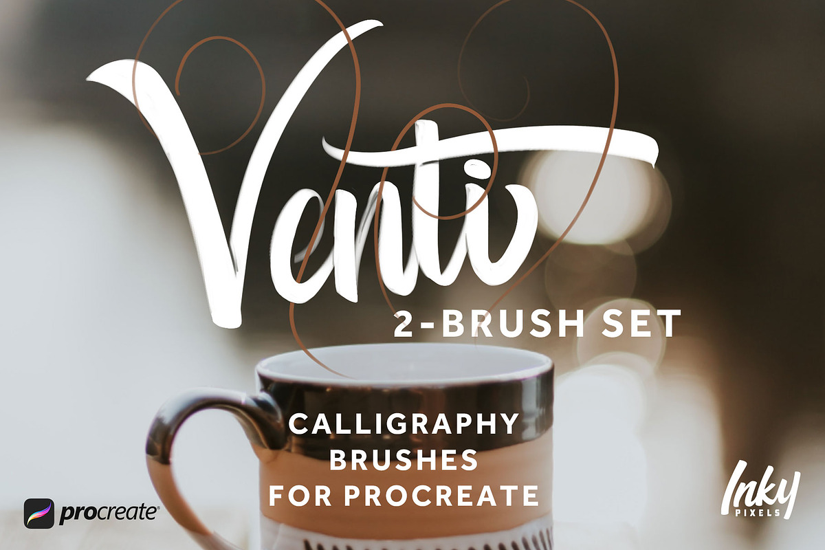 Venti Procreate Brush Duo, a Brush Add-On by Inky Pixels (Photo 1 of 3)