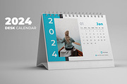 Desk Calendar 2024, a Print Template by Uiparvin (Thumbnail 1 of 2)