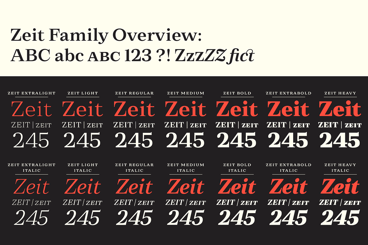 Zeit Serif Family, a Serif Font by Fenotype (Photo 9 of 12)
