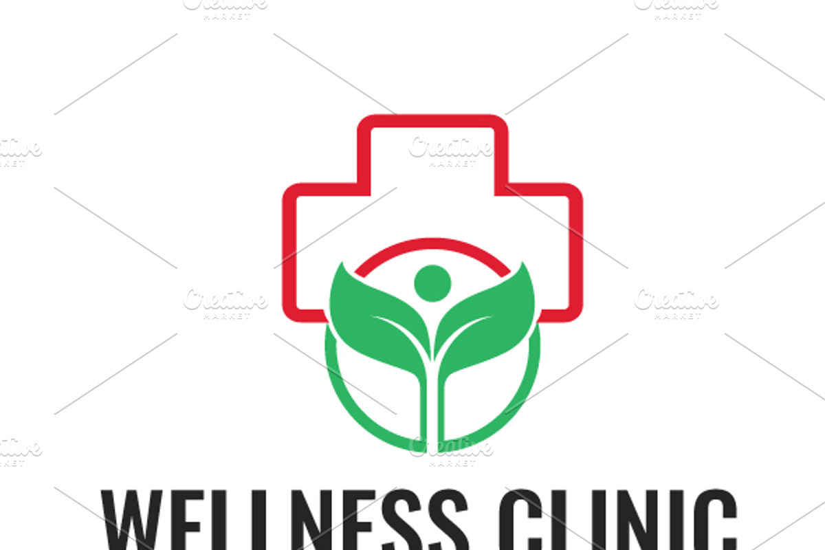 Wellness Clinic Logo Template, a Branding & Logo Template by DesignMarket