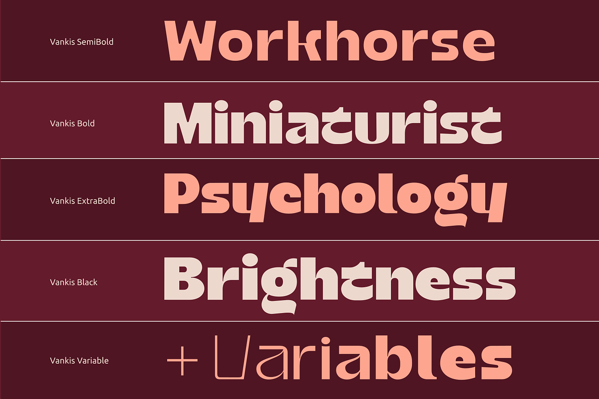 Vankis Font Family, a Sans Serif Font by zeenesia (Photo 14 of 21)
