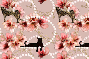 Capri, Luxury Animal Floral Pattern