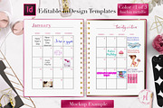Monthly Planner | InDesign Template, a Stationery Template by Planner Templates (Thumbnail 6 of 17)