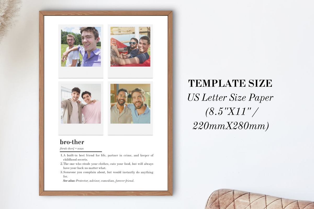 Brother Definition Collage Template, a Poster Template by LovePrintEnjoyIt (Photo 2 of 4)