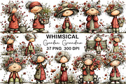 Whimsical Garden Grandma Clipart, an Illustration by CraftArtStudio (Thumbnail 1 of 6)