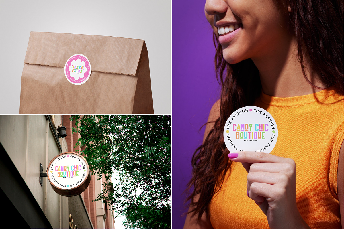 Cute & Colorful Logo Templates, a Branding & Logo Template by SunshineStudioBoutique (Photo 7 of 10)