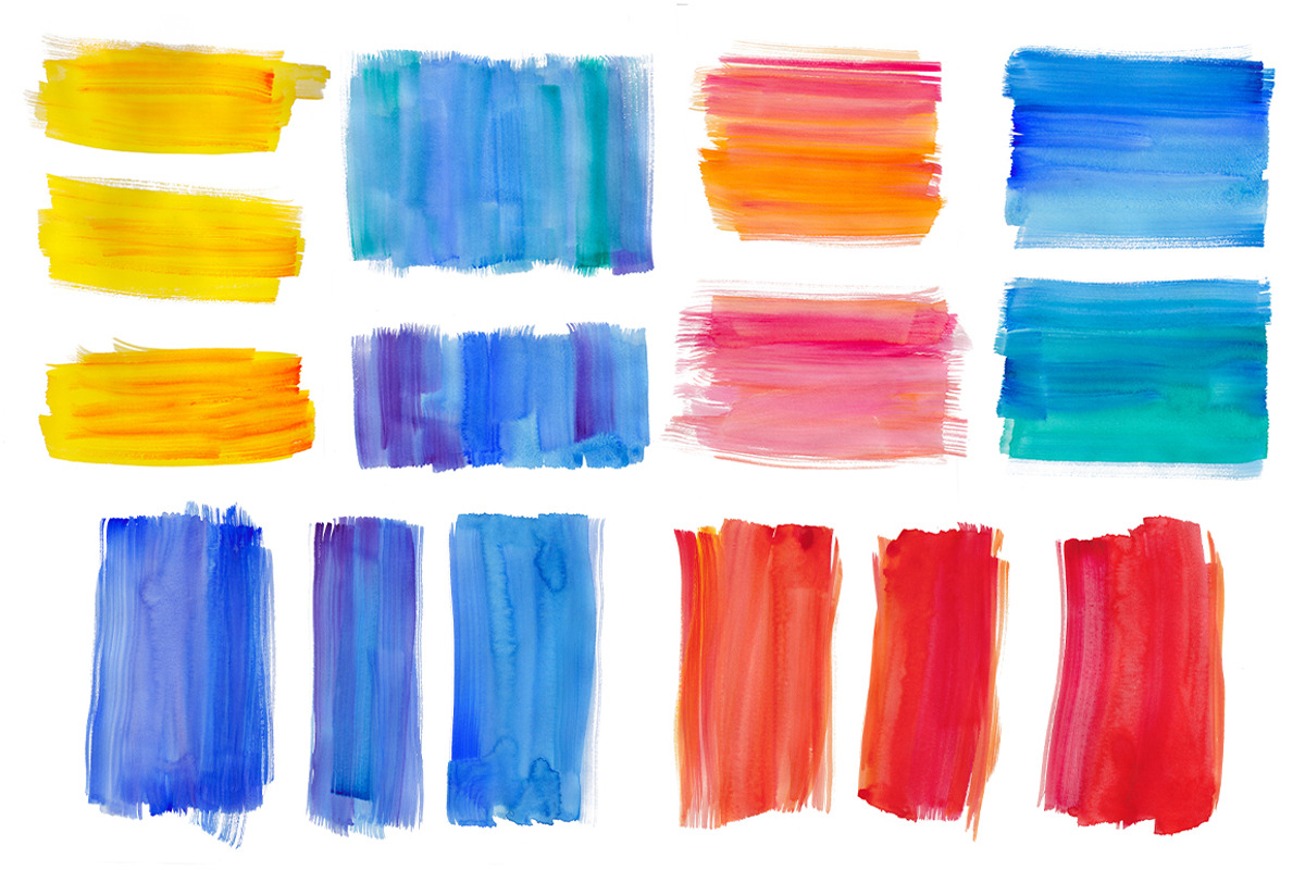 Big set of watercolor backgrounds #2 preview 4