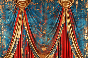 Whimsical Curtain Backdrop