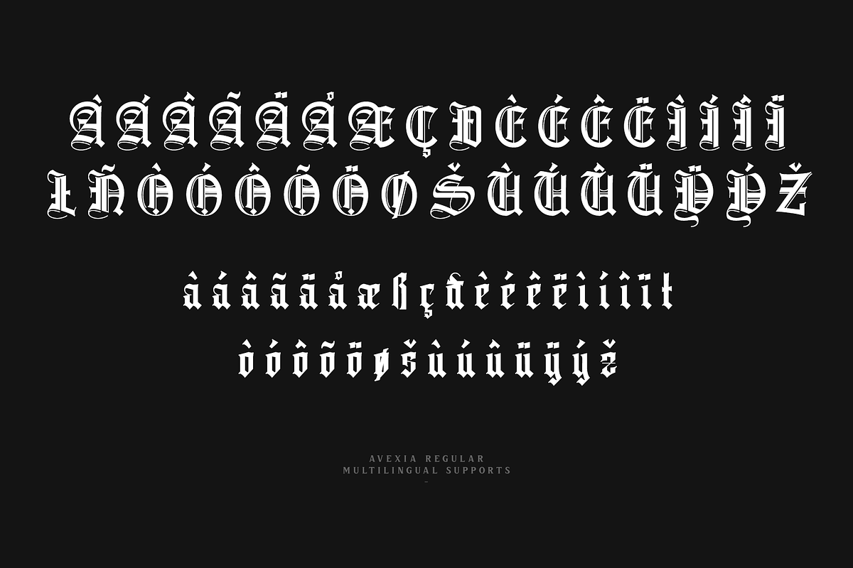 Avexia, a Blackletter Font by ilhamtaro (Photo 9 of 9)