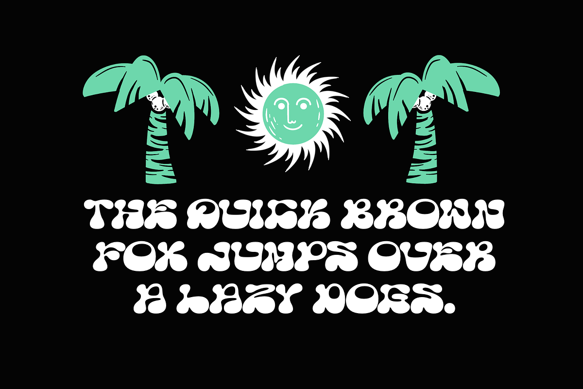 Chunky Hippie Display Font, a Font by Oui Studio (Photo 5 of 10)