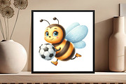 Watercolor Back to School Bee Clipar, an Animal Illustration by DreamCafeArt (Thumbnail 5 of 5)