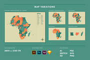 Africa Vector Map, a Graphic by Ben Buysse (Thumbnail 4 of 4)