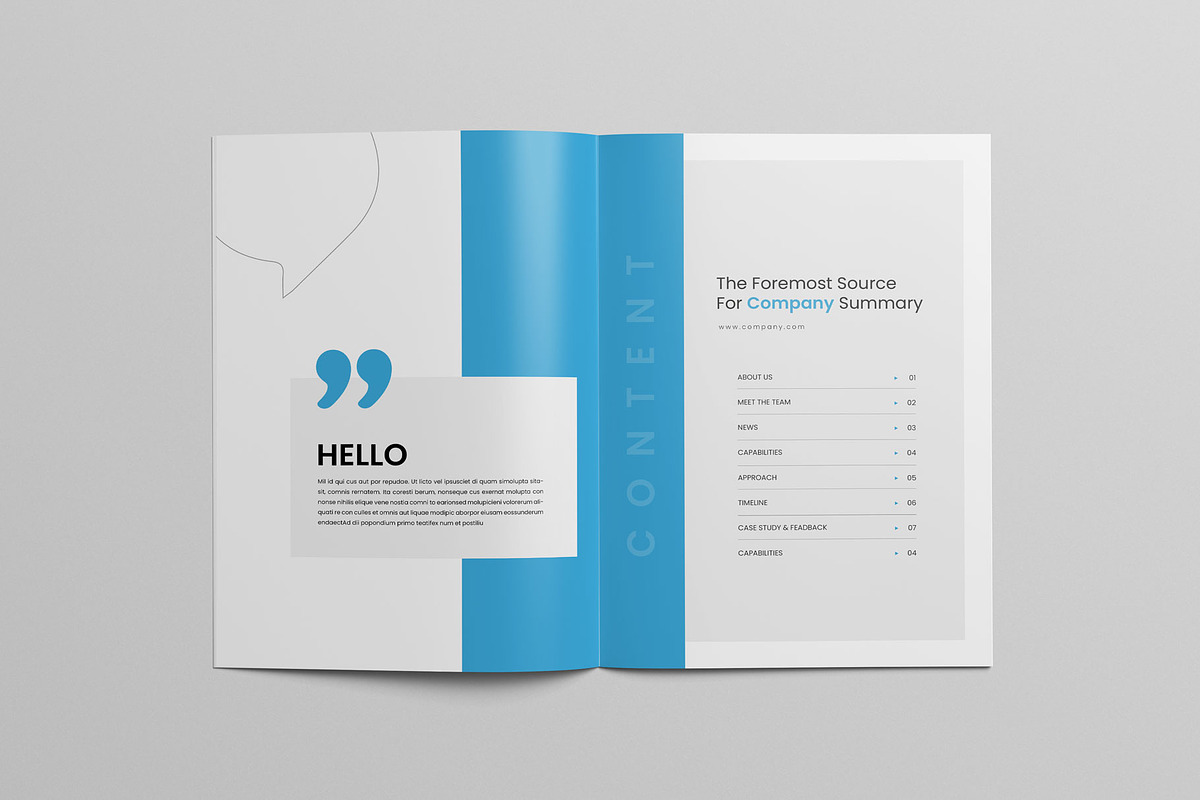 Company Profile Template, a Brochure Template by KreateTribe (Photo 5 of 8)