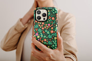 Green Ditsy Flowers, a Pattern Graphic by MalyskaStudio (Thumbnail 3 of 9)