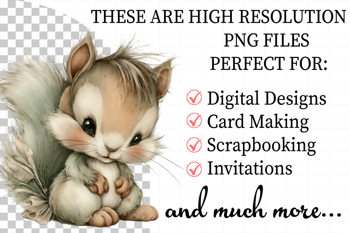 Whimsical Baby Animal PNG Set, an Illustration by Daily.Designs (Photo 2 of 7)