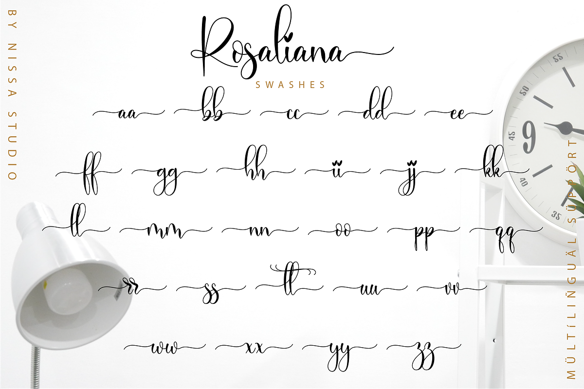 Rosaliana Script, a Script Font by Nissa Studio (Photo 12 of 12)