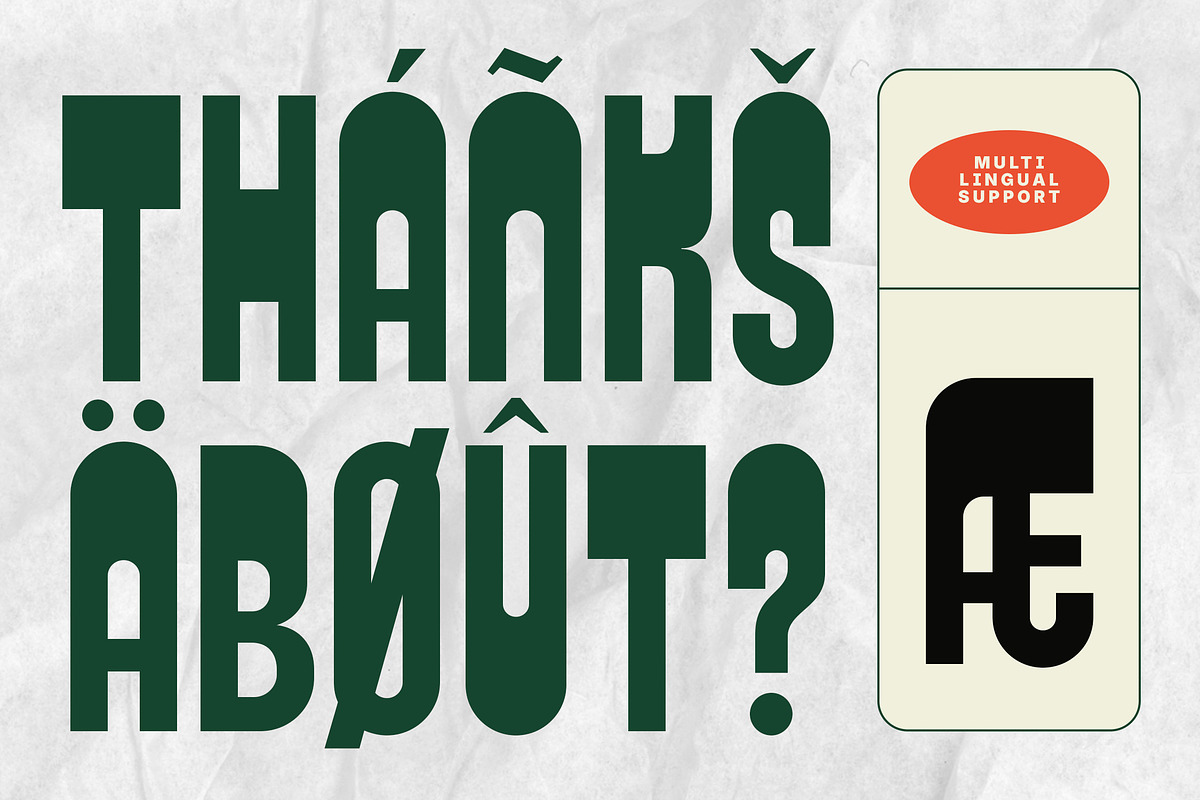 Reactro - Bold Retro Condensed Font, a Sans Serif Font by Typia Nesia (Photo 5 of 15)
