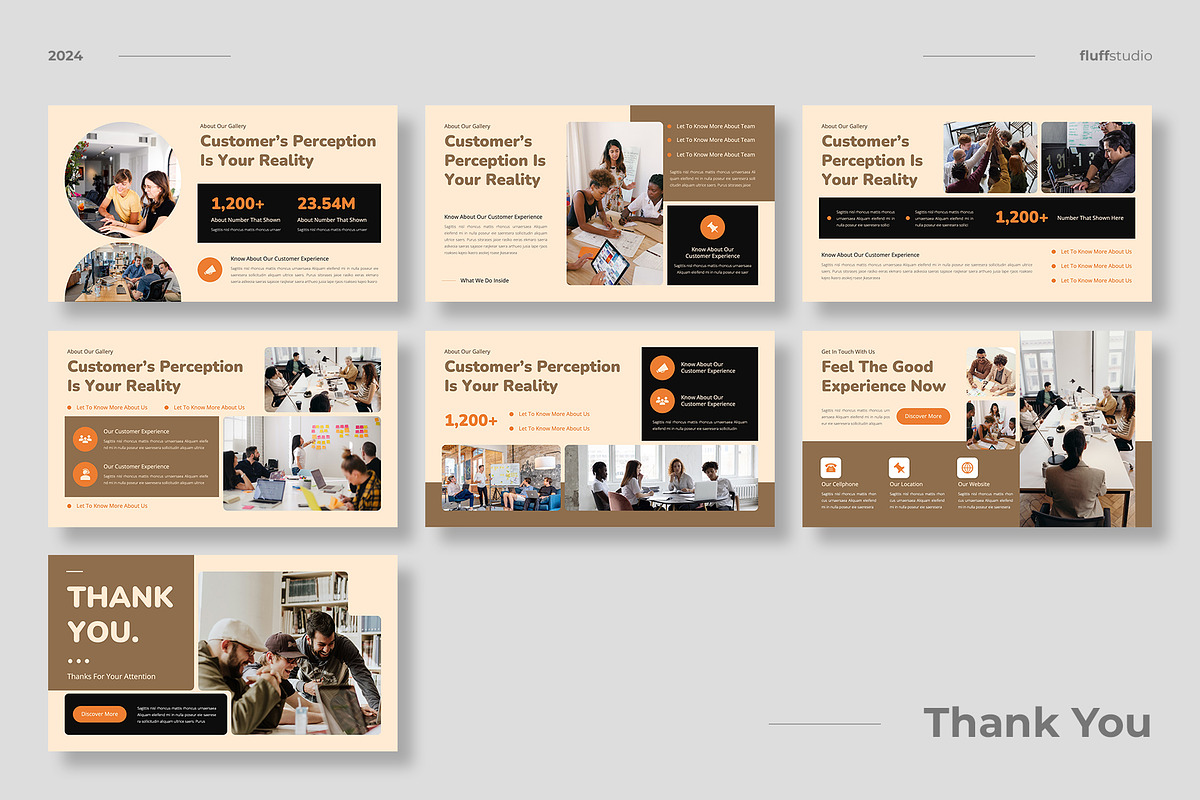 Customer Experience Powerpoint, a Presentation Template by fluffstudio (Photo 4 of 4)