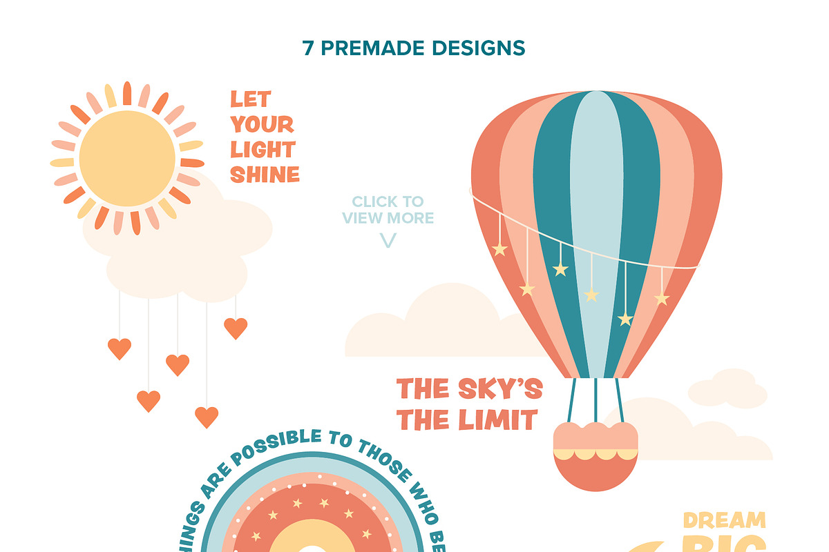Sky Ways Illustration Collection, a Decorative Illustration by hellojenrich (Photo 9 of 12)