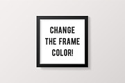 White Square Frame Mockup, a Print Template by Minty Fresh Graphics (Thumbnail 3 of 4)