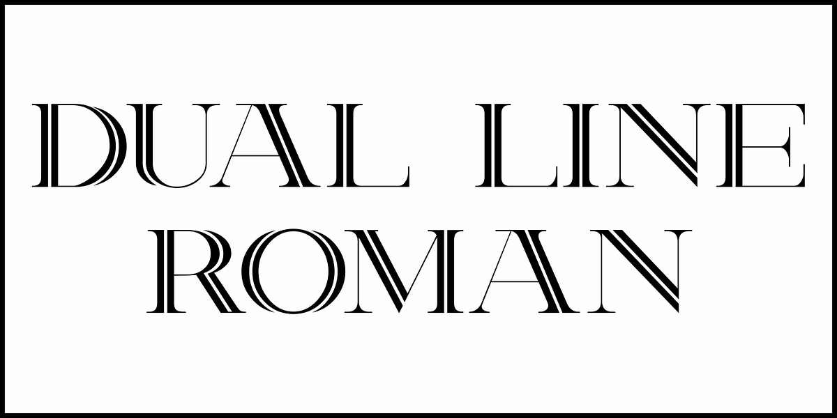 Dual Line Roman JNL, a Serif Font by Jeff Levine Fonts (Photo 2 of 5)