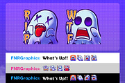 Cute Spooky Ghost Twitch Emotes, an Illustration by FNR Graphics (Thumbnail 3 of 5)
