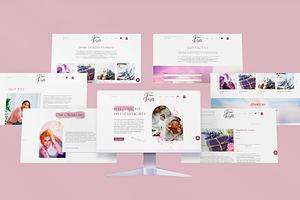 WIX Website Template Spiritual Pink