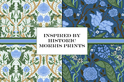 William Morris Blue & Green Patterns, a Pattern Graphic by RachelStudio (Thumbnail 3 of 10)
