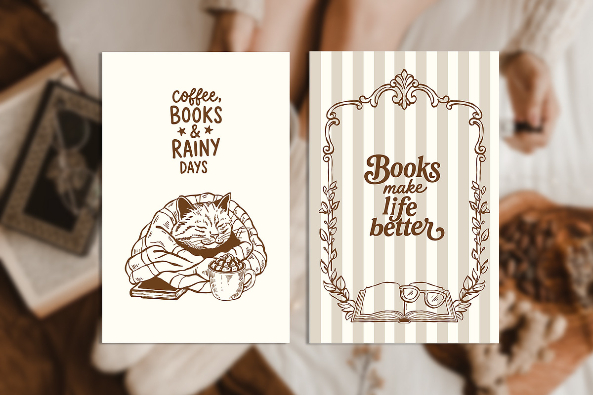 Coffee & Books Bookish Vector Set, an Object Graphic by VerAna (Photo 14 of 23)