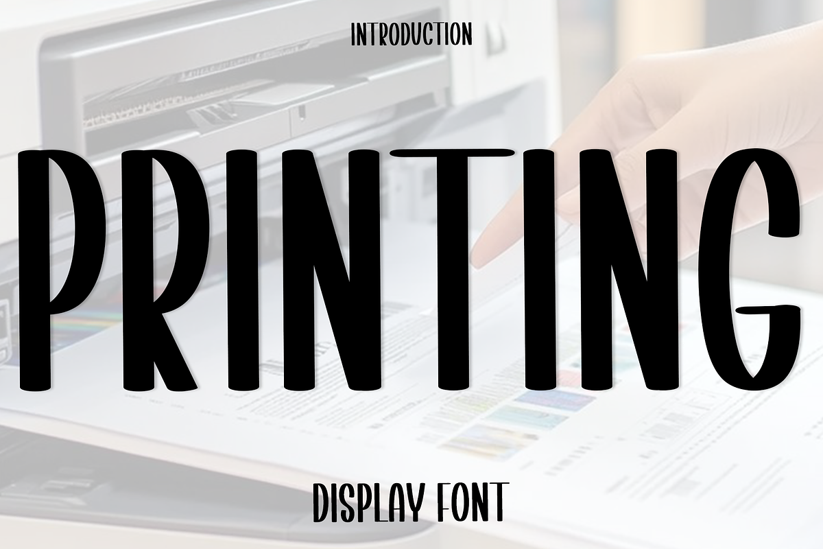 Printing, a Script Font by FreshTypeINK (Photo 1 of 7)