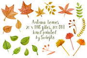 Autumn Leaves, clipart, an Illustration by swiejko (Thumbnail 1 of 2)