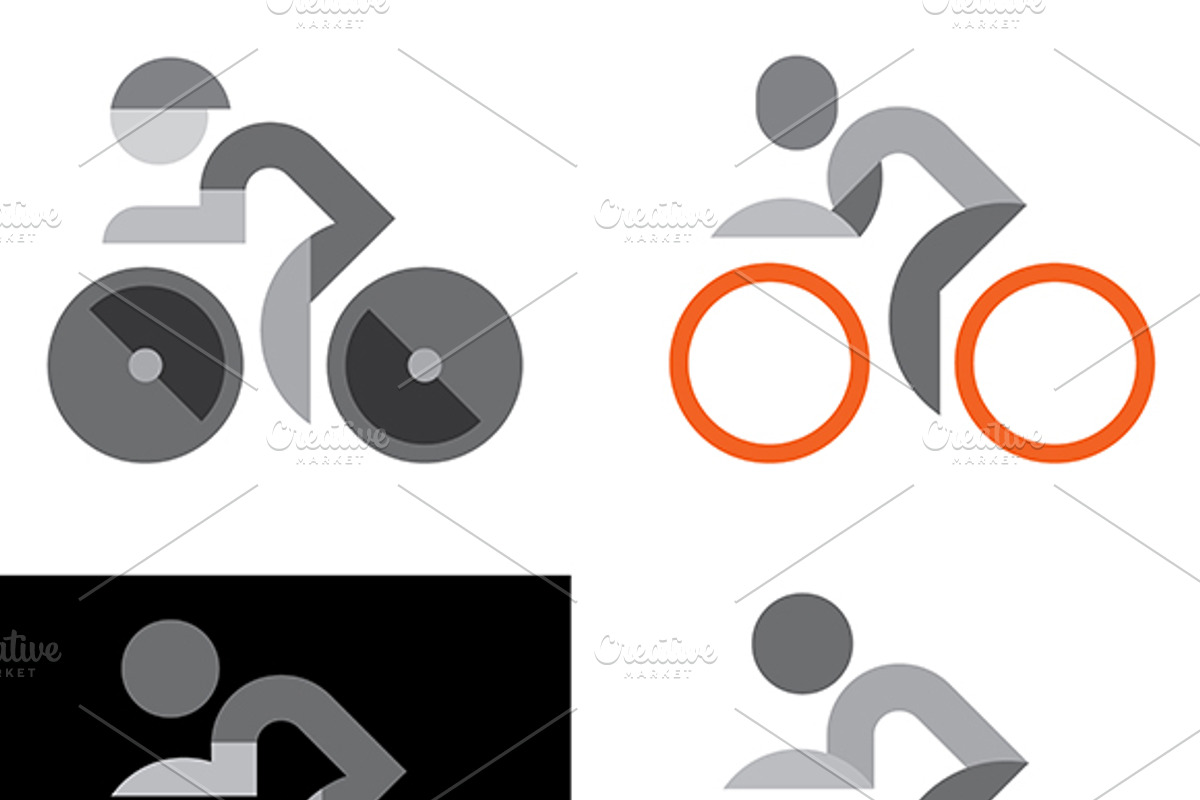 Cyclist logo, an Icon by danjazzia