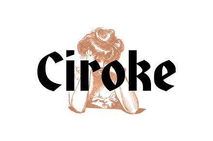 Ciroke, a Blackletter Font by Muhammad Hastian