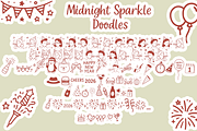 Midnight Sparkle – Festive Font Duo, a Script Font by cocodesign (Thumbnail 5 of 7)