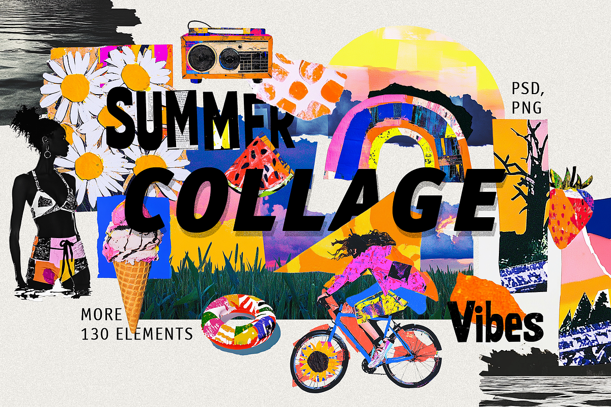 Summer vibes collage, a Graphic by Uniyok (Photo 1 of 13)