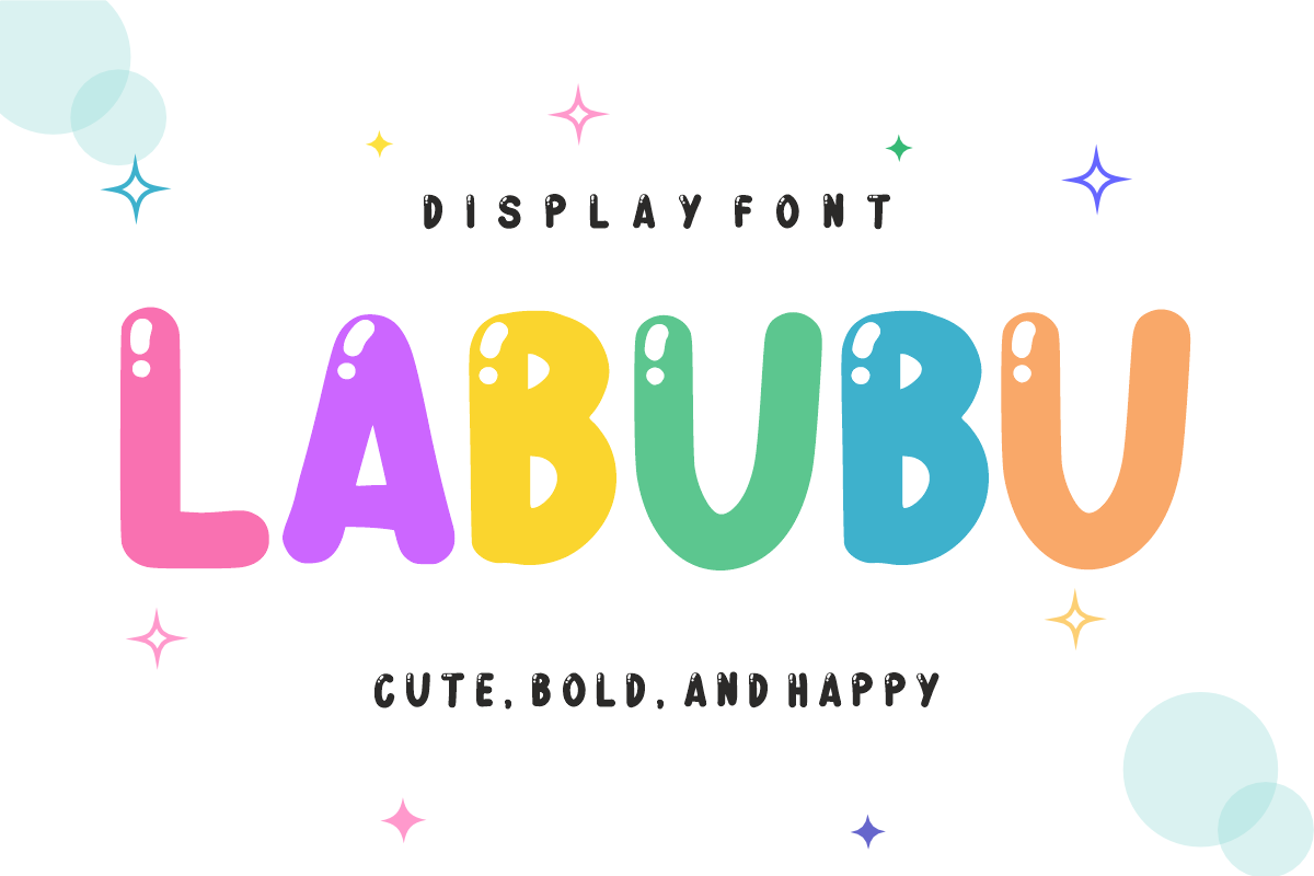 Mother Bubble - Cute Bubble Font, a Handwritten Font by KiddoGlyphs Studio (Photo 3 of 3)